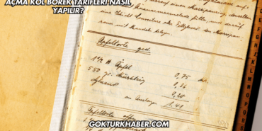 Açma Kol Börek Tarifleri Nasıl Yapılır?