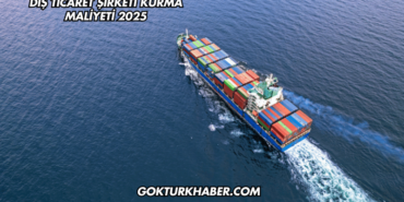 Dış Ticaret Şirketi Kurma Maliyeti 2025
