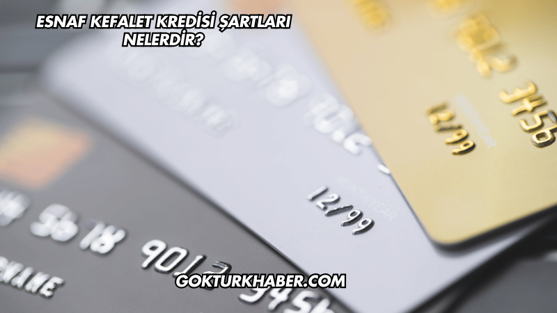 Esnaf Kefalet Kredisi Şartları Nelerdir?