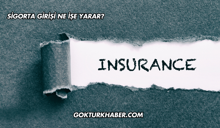 Sigorta Girişi Ne İşe Yarar?